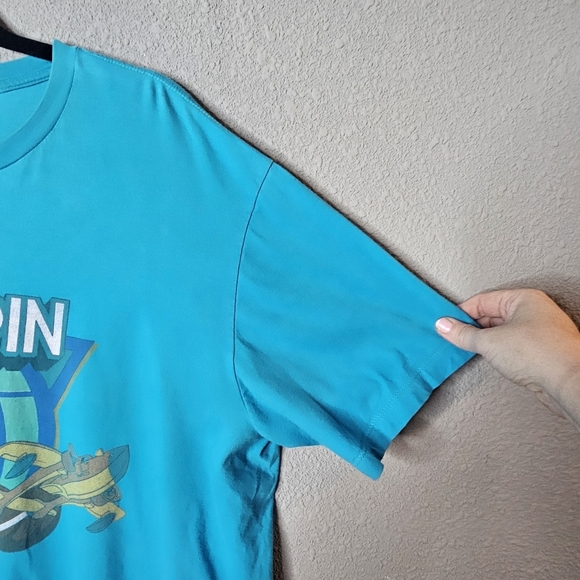 Disney DuckTales TaleSpin Tee Shirt Bundle Size XL Scrooge McDuck Green Blue 80s - Picture 9 of 14